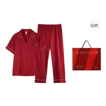 Xuan Liang Pajama Set Women's Maroon