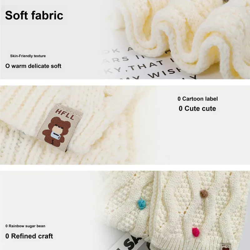 PLAN IN Knit Scarves Women's-3