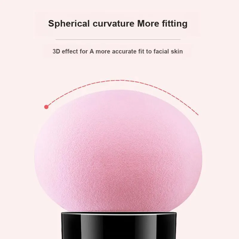 JIAOXUEFEI Professional Multicolor Mushroom Head Powder Puff 3 Pcs-Easy Application No Waste-3