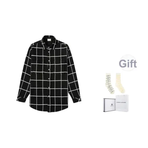 Charlie Luciano Рубашка Унисекс Черный Белый