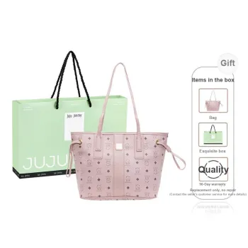 Juju Jimmy PU Shoulder Bag Large Size Women's Black/Coffee/Cherry Blossom Pink