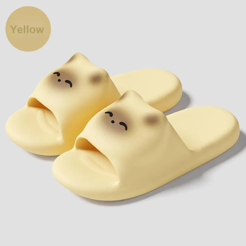 JINGEYU Cartoon Cat Slippers Home Indoor Soft Sole Squashy And Bouncy Feeling Slippers Slip Resistant Eva Slippers-3