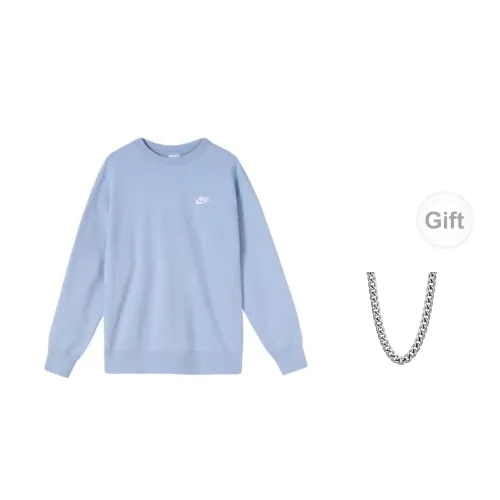 Nike Sweatshirts Unisex Joyful Cobalt Blue With Necklace Gift