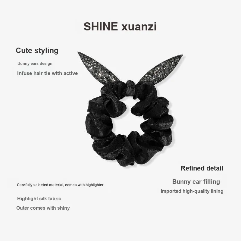 SHINE Modern Evening Collection Fabric Hair Tie Women's-4