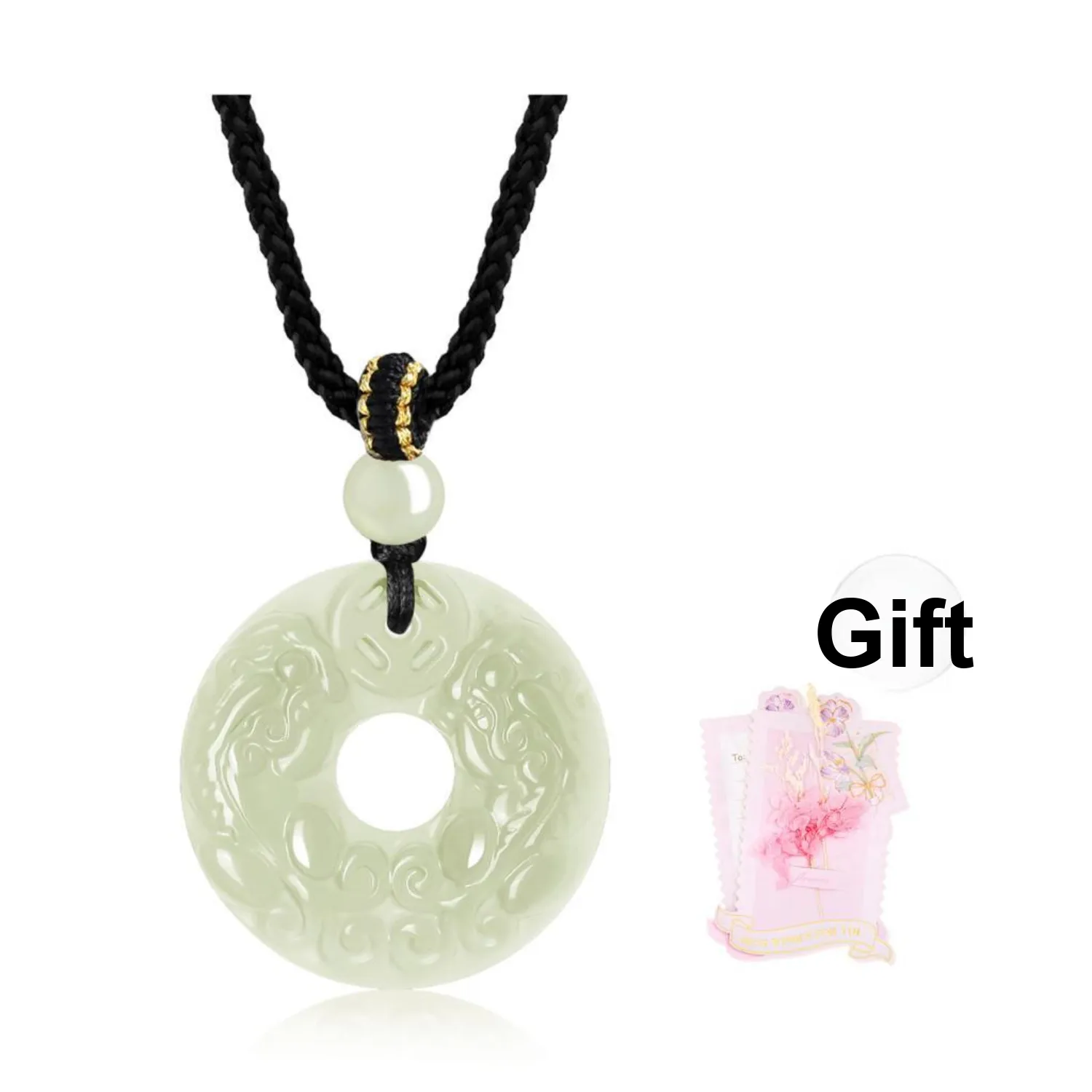 Lao Feng Xiang Hetian Jade Green Jade Unisex