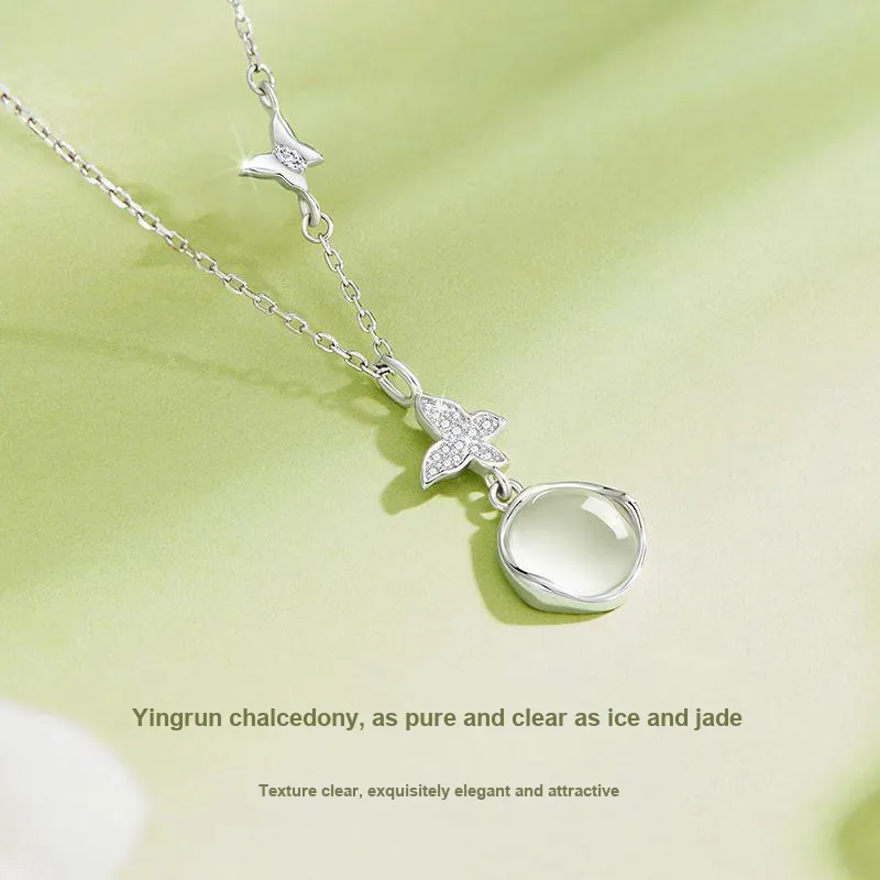 Ostantin Chalcedony Necklaces Women's-4