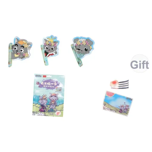 Playpoint Unlimited Счастливый Овца And BIG Волчий серый Волк Family Наклейки для холодильника Слепые коробки 1 Mystery Сумка