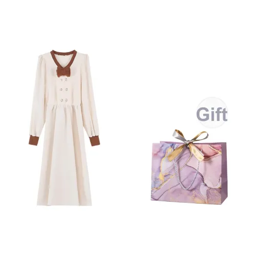 ONNFB Длинное платье с длинными рукавами женское