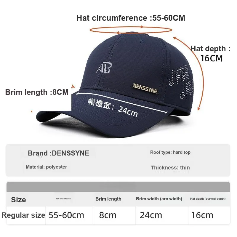 DENSSYNE Polyester Baseball Caps Men's-6