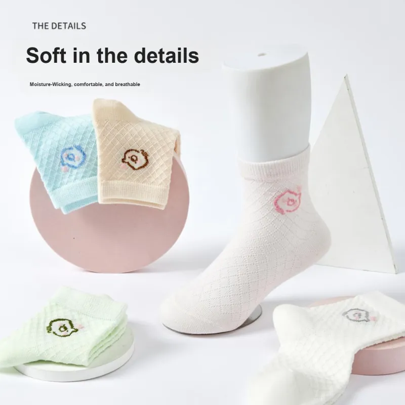 MIIOW Teenagers Crew Socks Women's 5 Pack-3