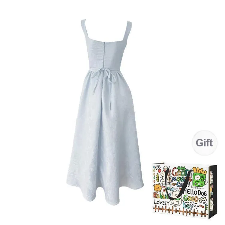 Dippanis Slip Dress Women's Blue-1