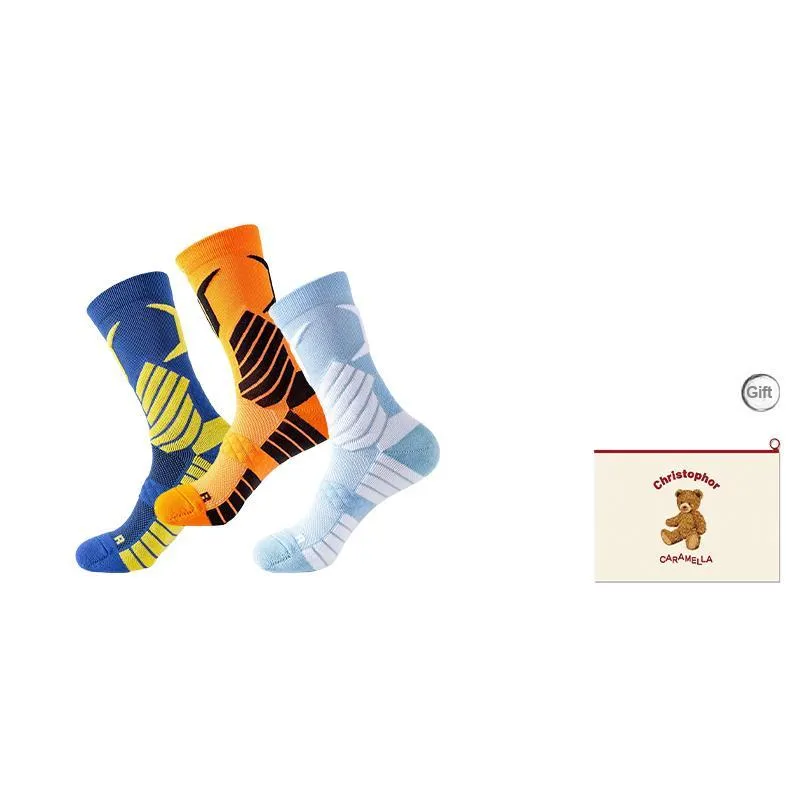Caramella Basketball Socks Men's Shopping Bag Combo Set-9