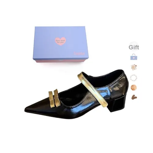 Xingdiman Квадратный каблук Высокие каблуки Женские Черный