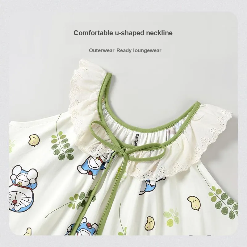 Gongdie x DUOLA A MENG , LIANMINGKUAN Nightgown Women's White, Gift Box Set-1