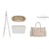 [Powder White Two-Piece Set]Waterproof Liner+Crossbody Shoulder Strap