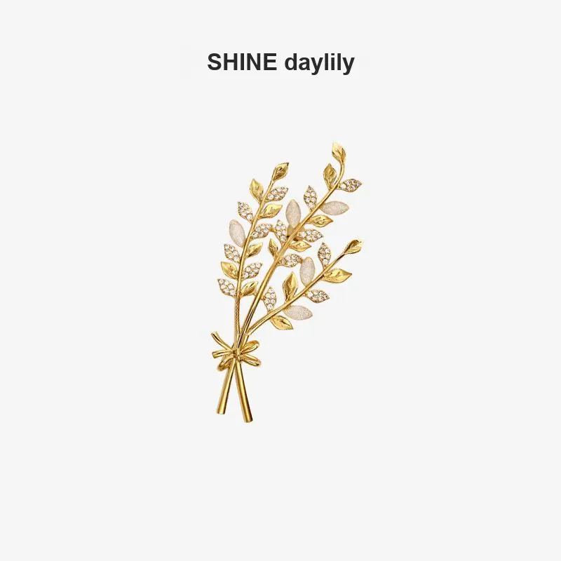 SHINE Laurel Goddess Collection Copper Brooches Women's-1