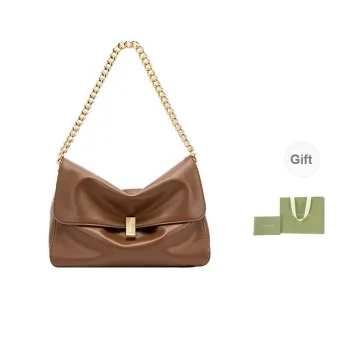 VANESSA HOGAN Cow Leather Tote Bag Shopping Bag Shoulder Bag Women's Black/Dark Brown/Ecru