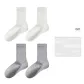 [4 Pack/100% cotton Anti-Pilling]2 Pack White+2 Pack Light Gray