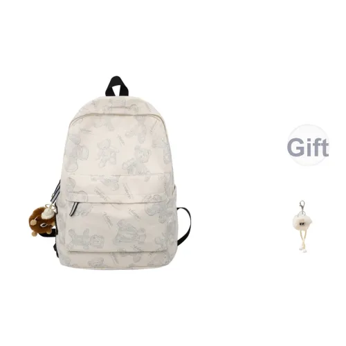 CAREELL Нейлон Рюкзак Унисекс Белый Черный