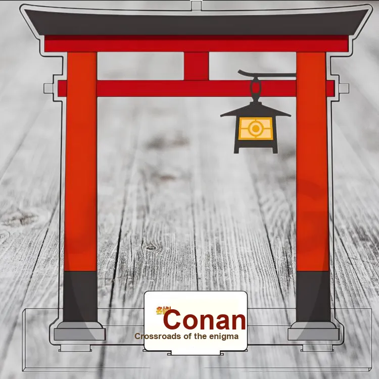 GuGuGuGu Detective Conan Case Closed Characters Maze Crossroads, Decoration Acrylic Stands-2