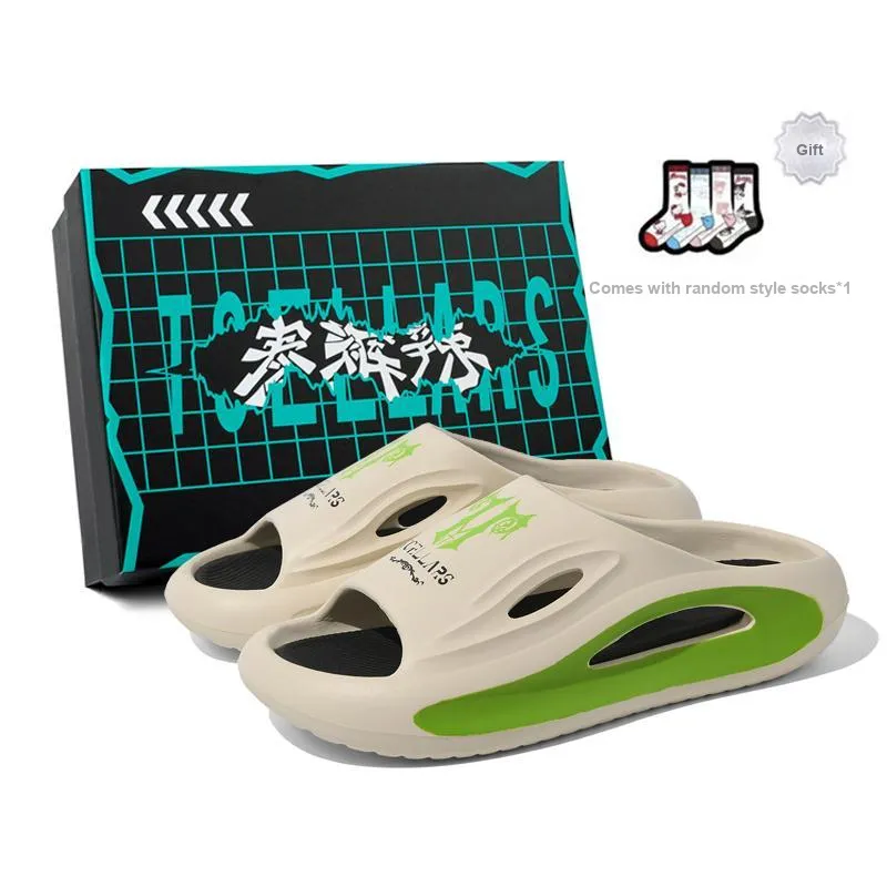 TCELLARS Graffiti Quiet Slip Resistant Odor Resistant Abrasion Resistant Quick Dry Antibacterial Slide Slippers Unisex-0
