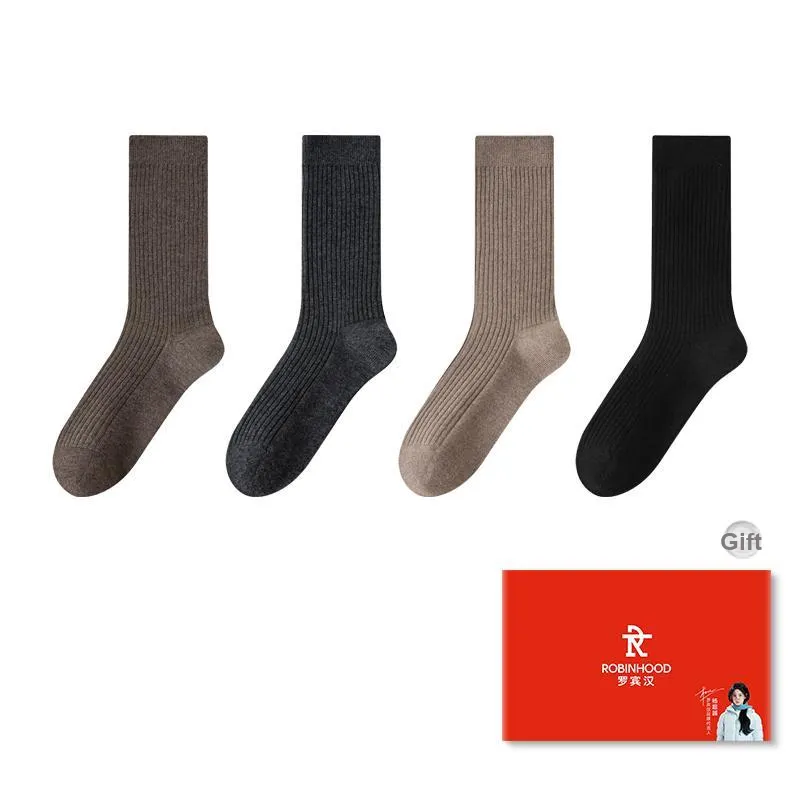 ROBINHOOD Mid Calf Socks Women's Box 4 Pack-9