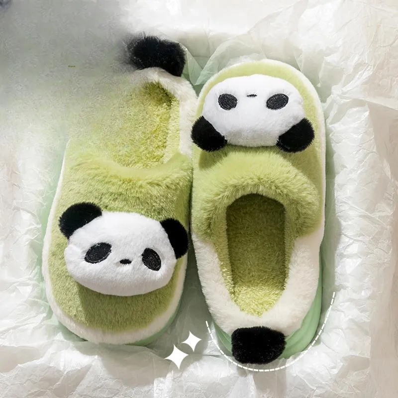 Cute Cartoon Small Animal Fall And Winter Home, Cotton Slippers Unisex-6