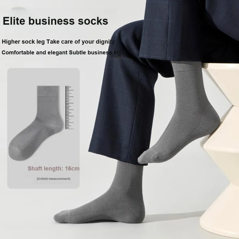 ZEROIN Mid Calf Socks Men's Gift Box Of 6 Doubles-2