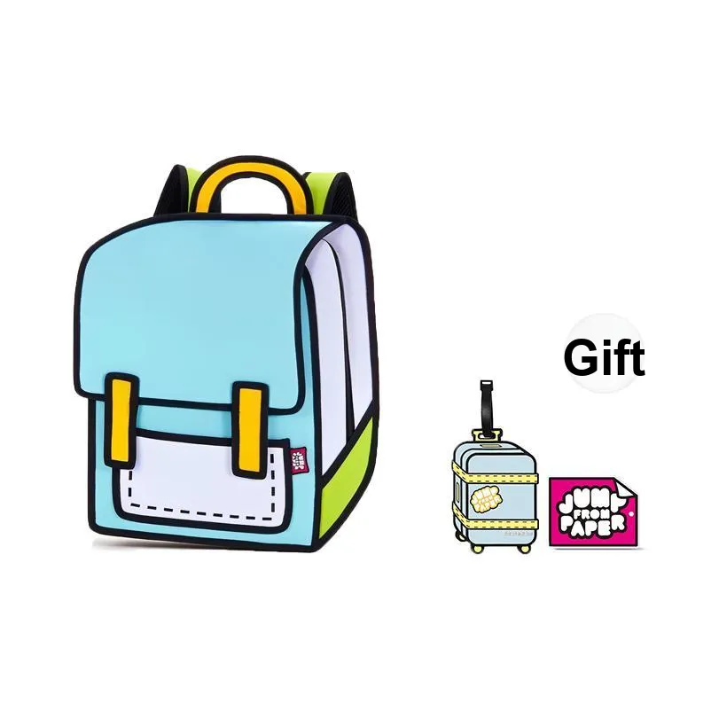 JumpFromPaper Полиэстер Комикс Вселенная Рюкзак Стандартный (Standard) Унисекс Мятно-зеленый