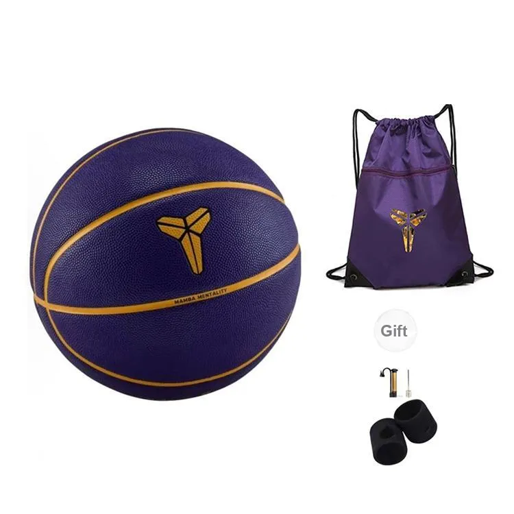Nike PU Basketball Blue Purple Size 7 Training Unisex-5