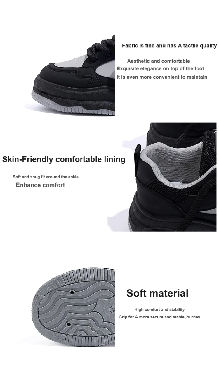 HUANQIU Slip-Resistant Cushioning Low-Top Skateboard Shoes HUANQIU Slip-Resistant Cushioning Low-Top Skateboard Shoes