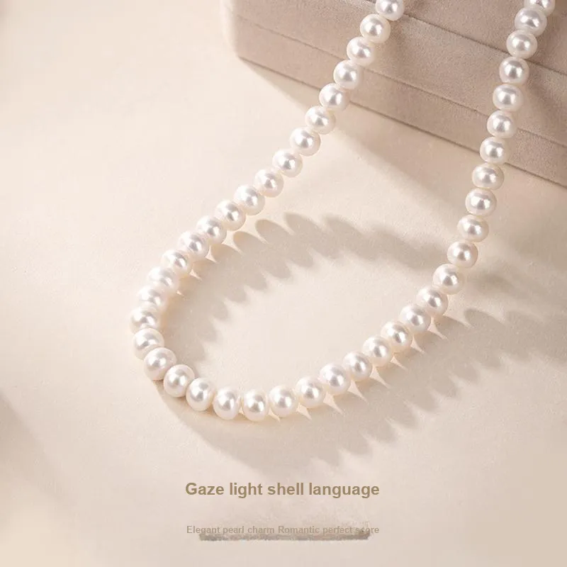 JINLIUFUJIXIANG Pearl Necklaces Unisex-1