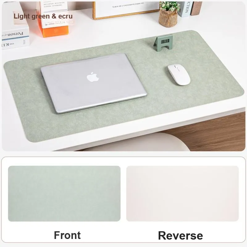 Mulinsen Vintage Leather Texture Double Sided Stain Resistant Extra Large Mouse Pad Office Computer Writing Leather Pad-11