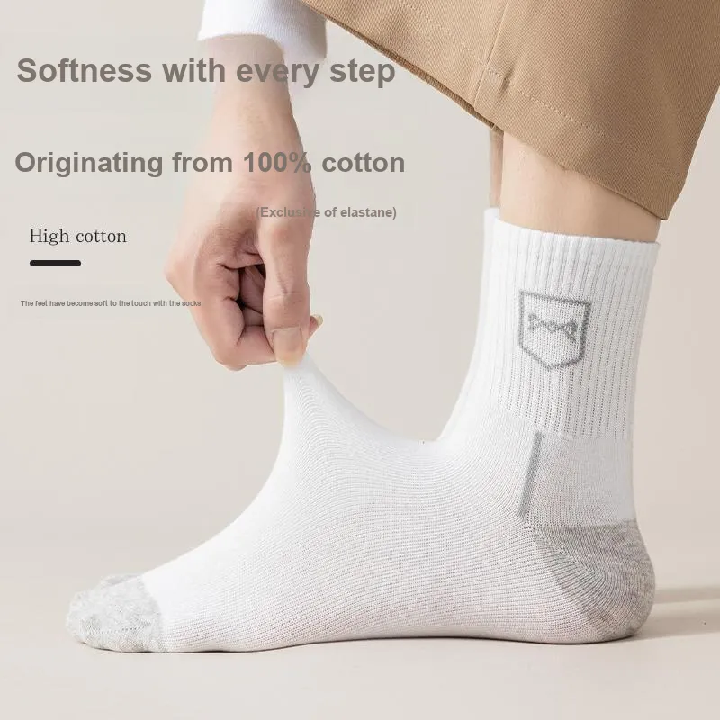 MIIOW Mid Calf Socks Men's 5 Pack-4