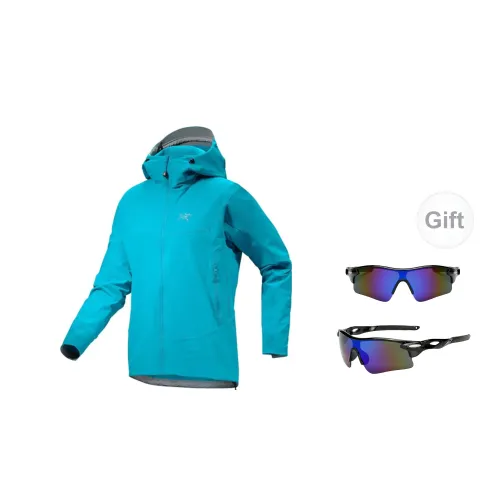 Arcteryx Gamma Series Windbreaker Jackets Men Lipstick Blue/Blue Tetra With Free Glasses