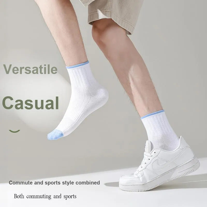 MIIOW Cool One Summer Series Mid Calf Socks Men's 5 Pack-6
