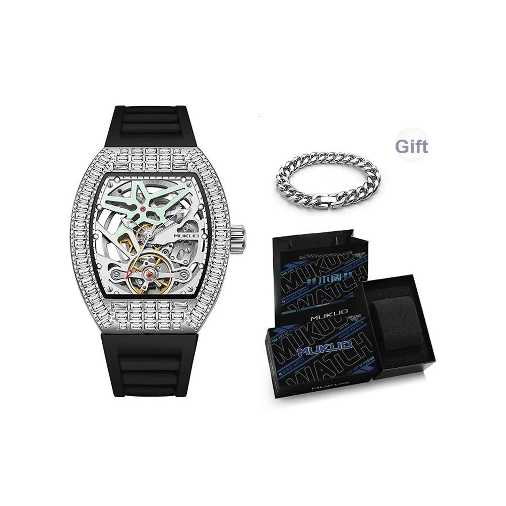 MUKUO Gypsophila Collection С подарками Изящный кубинский браслет Автоматический механический механизм