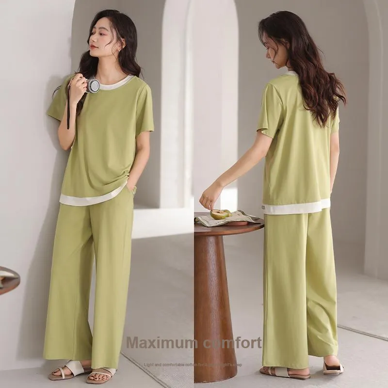 XIA.WA.ZHI.XIU Pajama Set Women's Gift Box Set Matcha-5