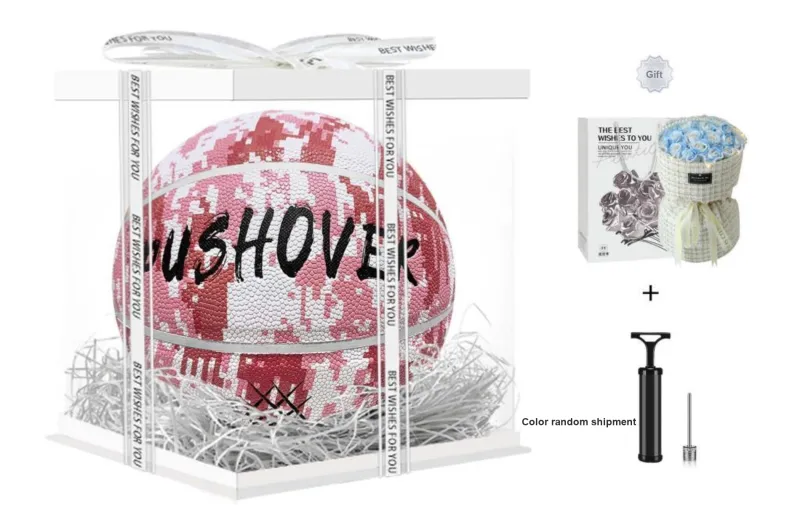 PUSHOVER PU Size 7 Basketball Size 7 Ball Training Unisex-10