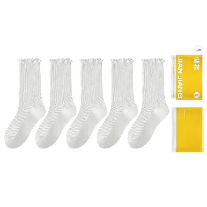 Master Mid Calf Socks Women's Shopping Bag 5 Pack-7