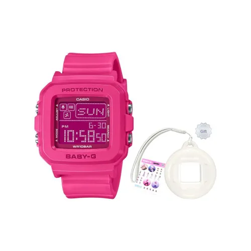 CASIO Детские часы Кварцевый механизм Смольный ремешок Женские часы Фиолетовый циферблат часов