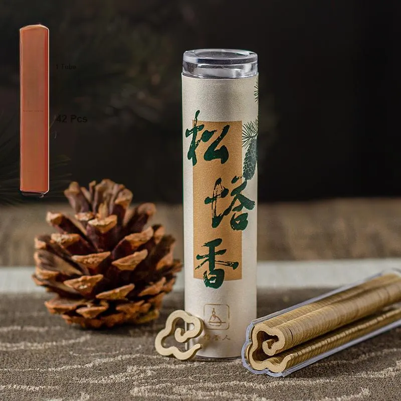 Waiters Natural Pine Cone Scent Non Sticky Incense 42 Tablets-2