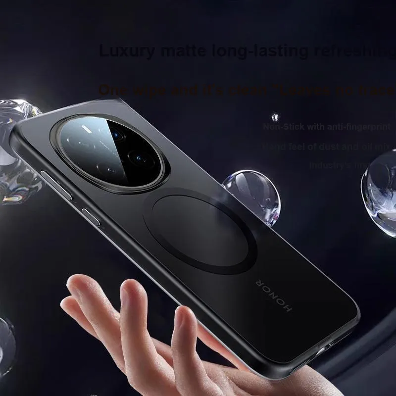 Msvii Matte Material Powerful Magnetic Lens Fully Enclosed Impact-Resistant Phone Cases Compatibility Honor Magic 7 Pro-3