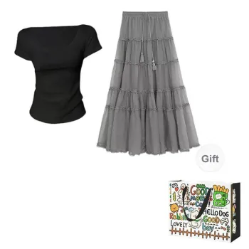 Dippanis Two Piece Skirt Sets Women's