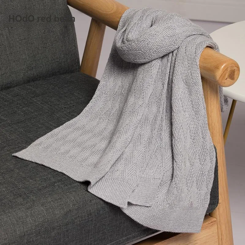 Red Bean Wool Knit Scarves Women's-7