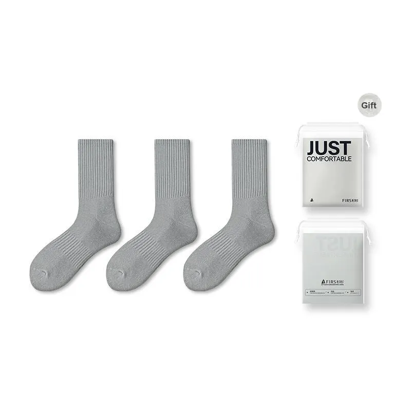 FIRS Mid Calf Socks Men's Shopping Bag 3 Pack-20