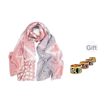 MARJAKURKI Silk Long Scarf Women's