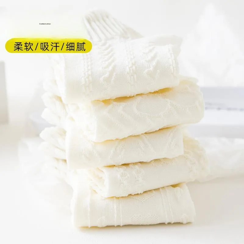 XIA.WA.ZHI.XIU Ankle Socks Women's Shopping Bag 5 Pack-1