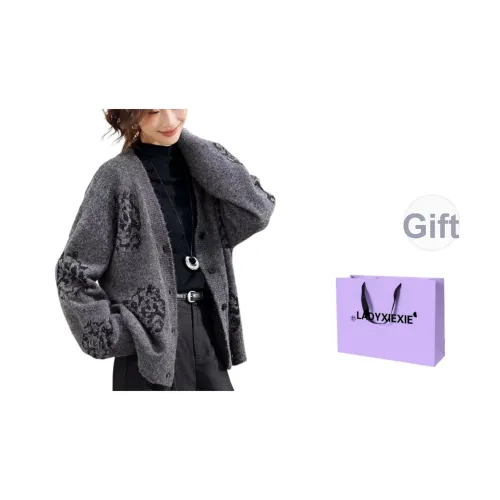 LADYXIEXIE Серый Женский Трикотаж