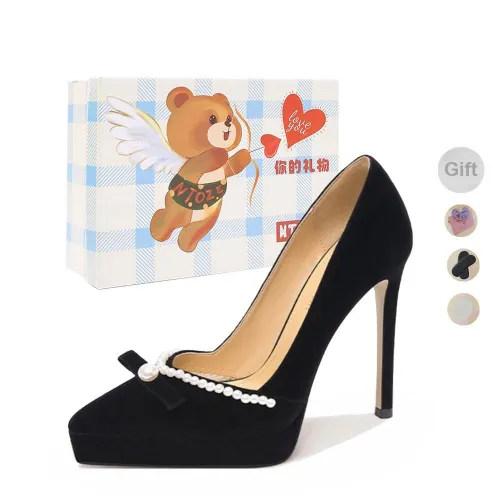 NTOZE High Heels Women's Black